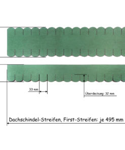 23.407 Dachschindeln Biberschwanz (33 mm) grün - 6